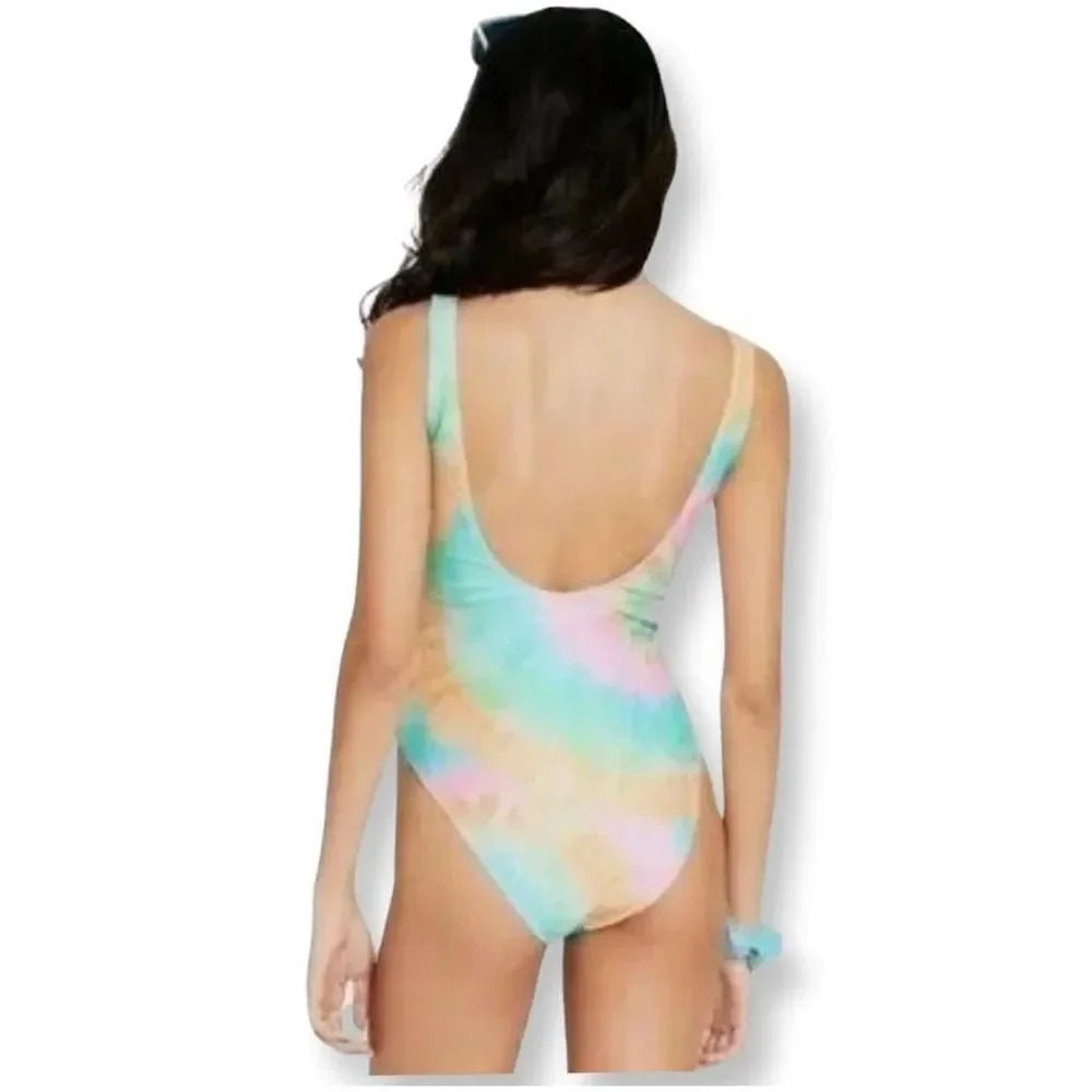Stoney Clover Lane X for Target Women's rainbow tie dye one piece swimsuit - xs - Picture 11 of 11